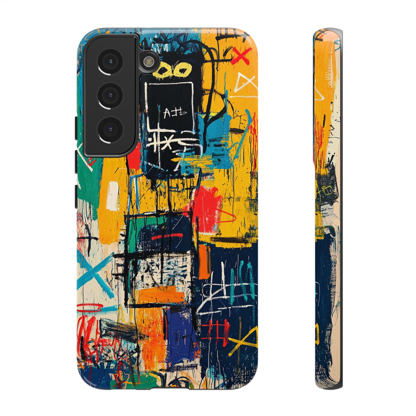 Basquiat Phone Case – Urban Street Art Design - iPhone, Samsung & Google Pixel Cover - Artistic Painting Case,  Art Lover Gift