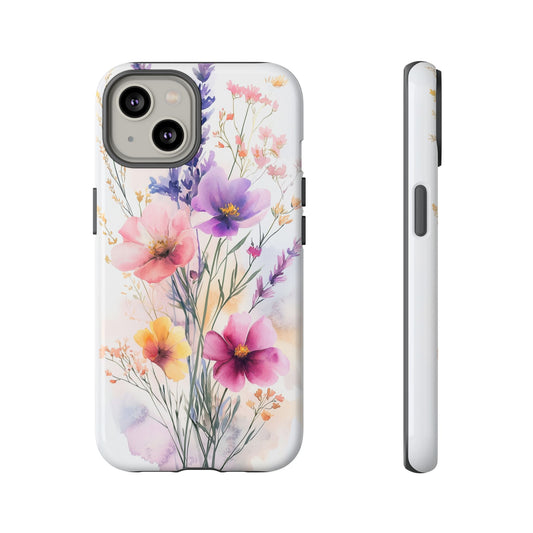 Blooming Meadow Watercolor Phone Case for iPhone, google Pixel & Samsung