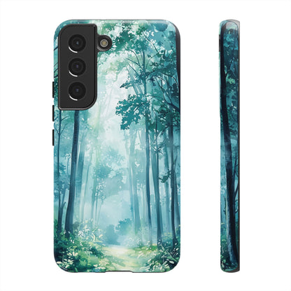 Enchanted Forest Dreamscape Watercolor Phone Case for iPhone, google Pixel & Samsung