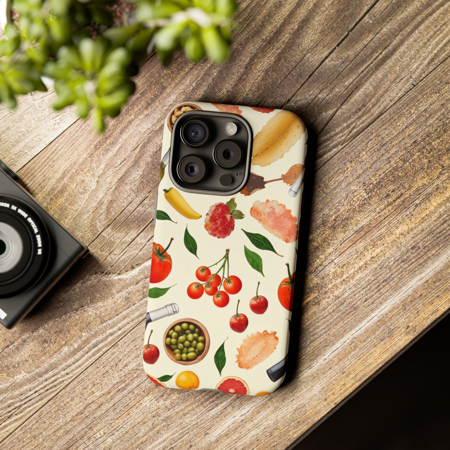 Fresh Fruits & Veggies Pattern Phone Case