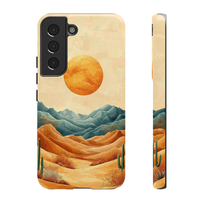 Golden Solstice Desert Boho Phone Case for iPhone, Pixel & Samsung