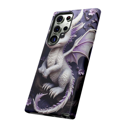Charming Young Dragon on a Branch Phone Case Design