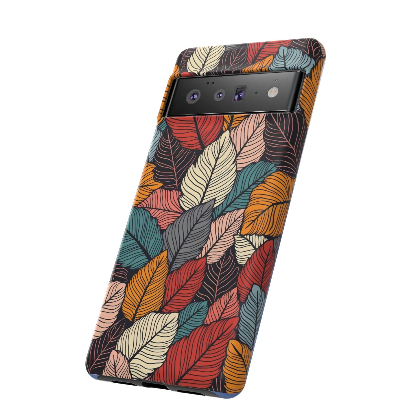 Colorful Abstract Leaves Pattern Design