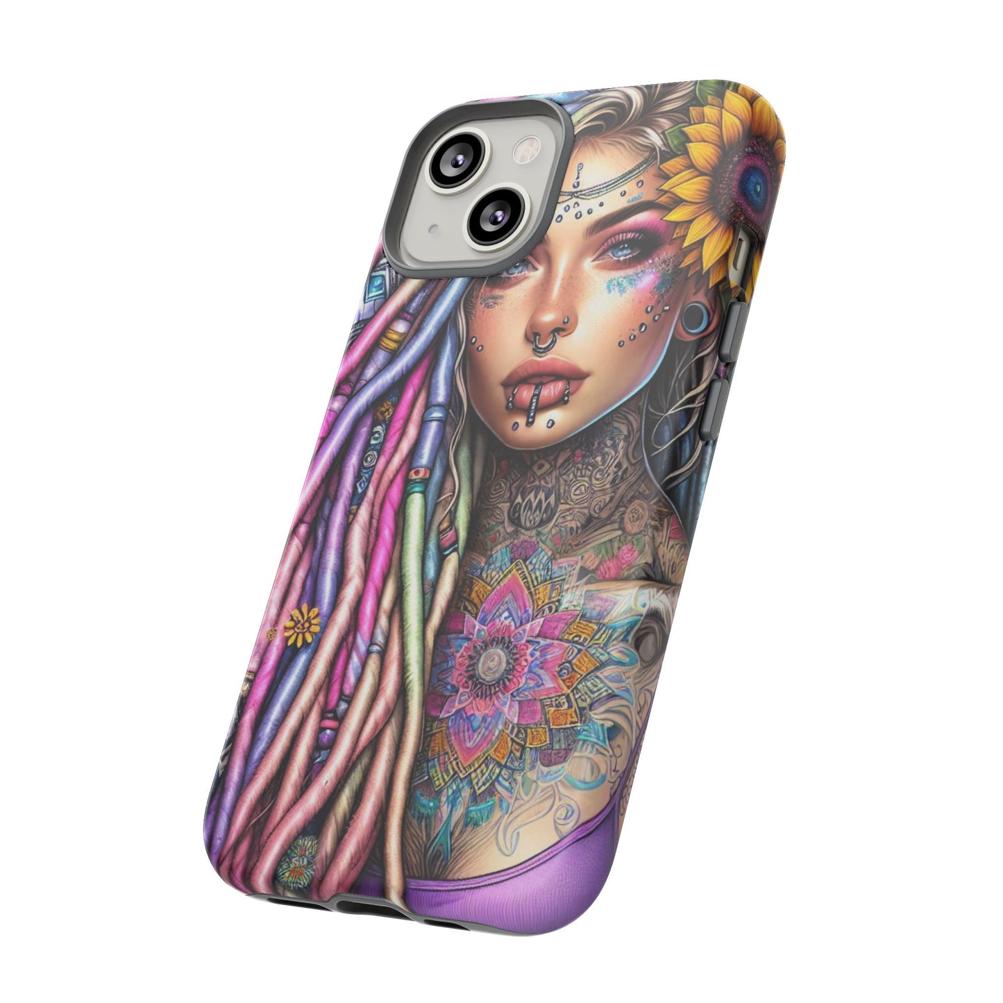 Boho Mandala Goddess – Ethereal Tattoo Art Mobile Cover