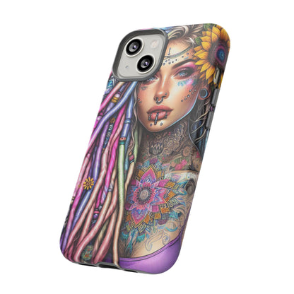 Boho Mandala Goddess – Ethereal Tattoo Art Mobile Cover