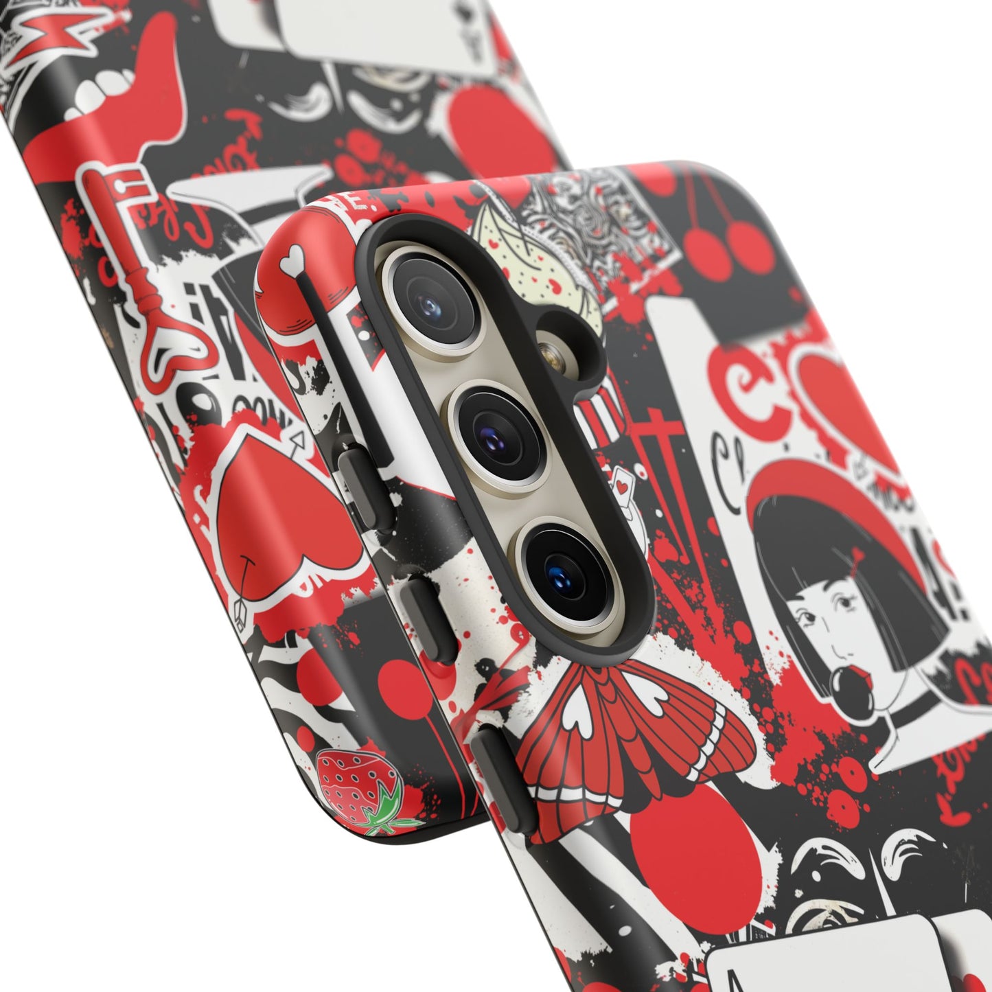 Bold Red & Black Ace Card Phone Case