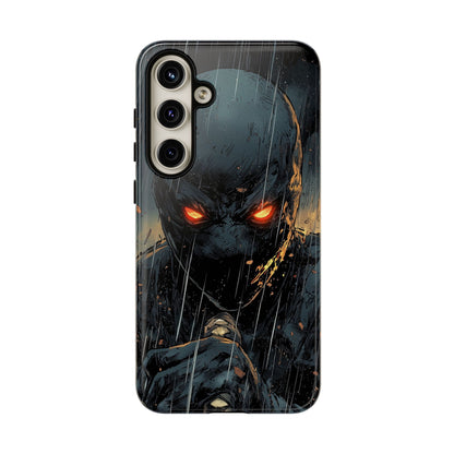 Shadowblade Vengeance | Dark Comic Assassin in the Rain Phone Case for iPhone, Samsung & Pixel