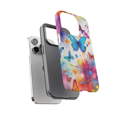 Vibrant Watercolor Butterfly Mobile Case