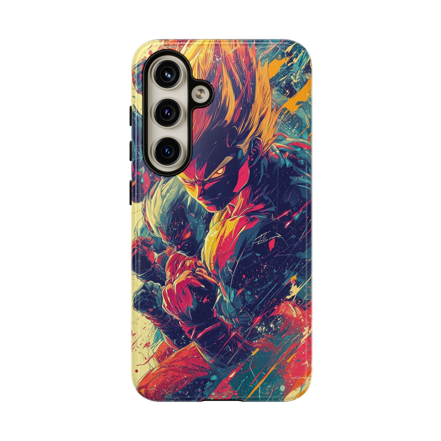 Saiyan Fury | Anime Warrior Power Surge | Comic Style Dragon Battle Phone Case for iPhone, Samsung & Pixel