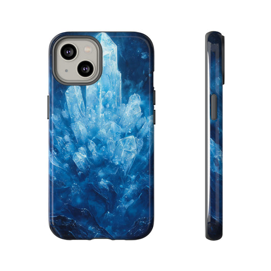 Cosmic Ice Crystal Matching Couple Phone Case – A Dazzling Duo for iPhone, Samsung & Google Pixel