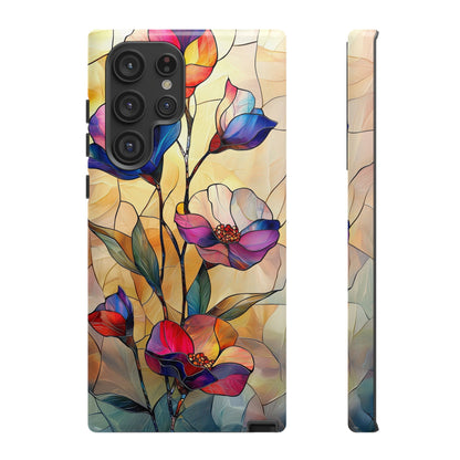 Pastel Garden – Dreamlike Stained Glass Phone Case for iPhone, Samsung & Pixel