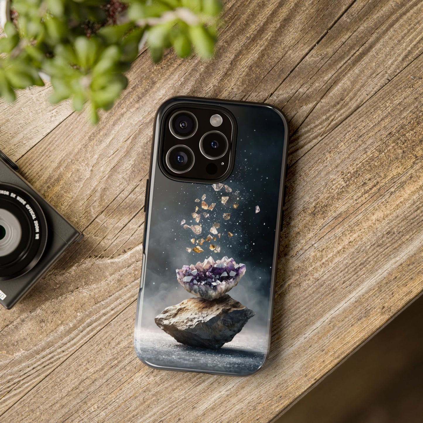 Mystic Amethyst Stones Phone Case for iPhone, Samsung & Google Pixel