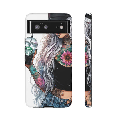 Tattooed Coffee Queen – Edgy Urban Aesthetic Mobile Cover