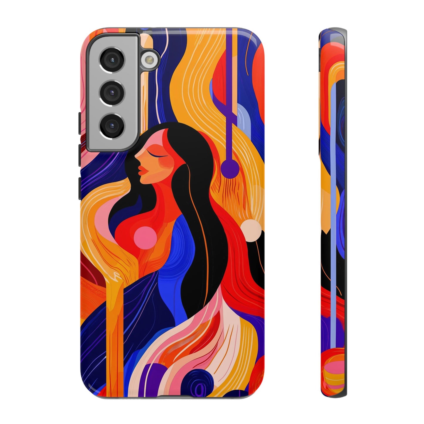 Muse in Motion – Abstract Goddess Phone Case for iPhone, Samsung & Pixel