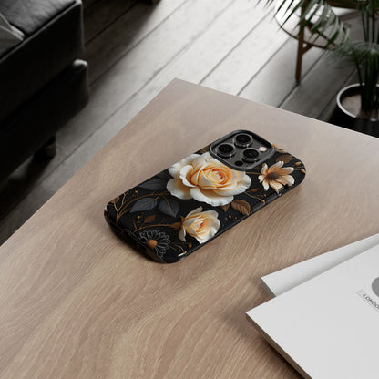 Elegant 3D Floral Design, Botanical Phone Case design for Iphone.