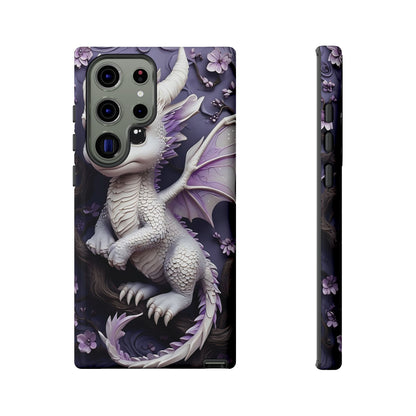 Charming Young Dragon on a Branch Phone Case Design
