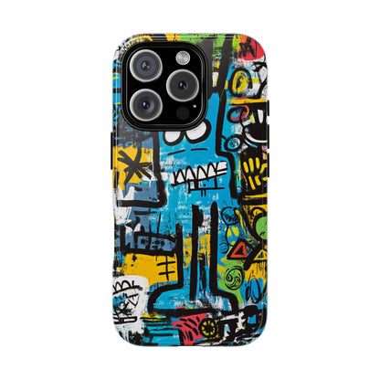 Basquiat Design Phone Case – Unique Street Art Protector - iPhone, Samsung & Google Pixel Cover - Artistic Painting Case,  Art Lover Gift