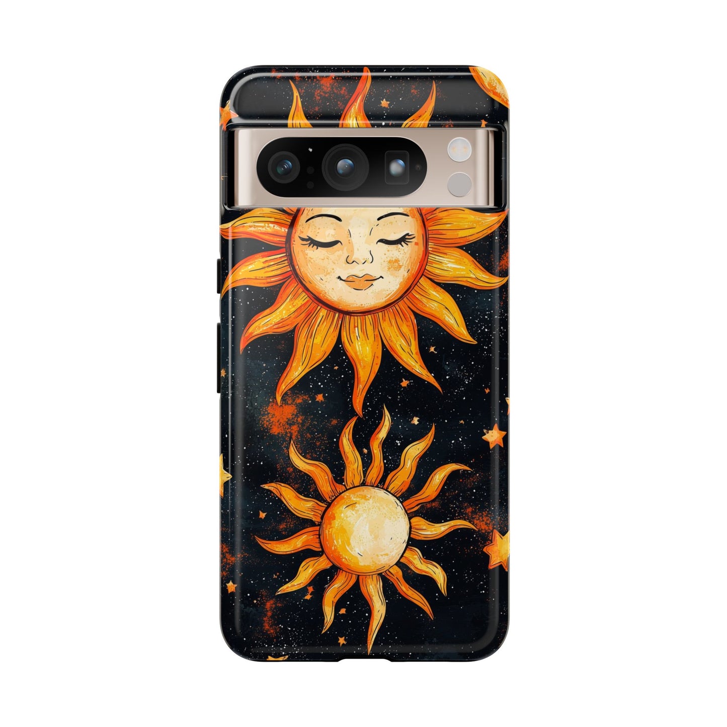 Celestial Sun & Moon Boho Phone Case for iPhone, Pixel & Samsung