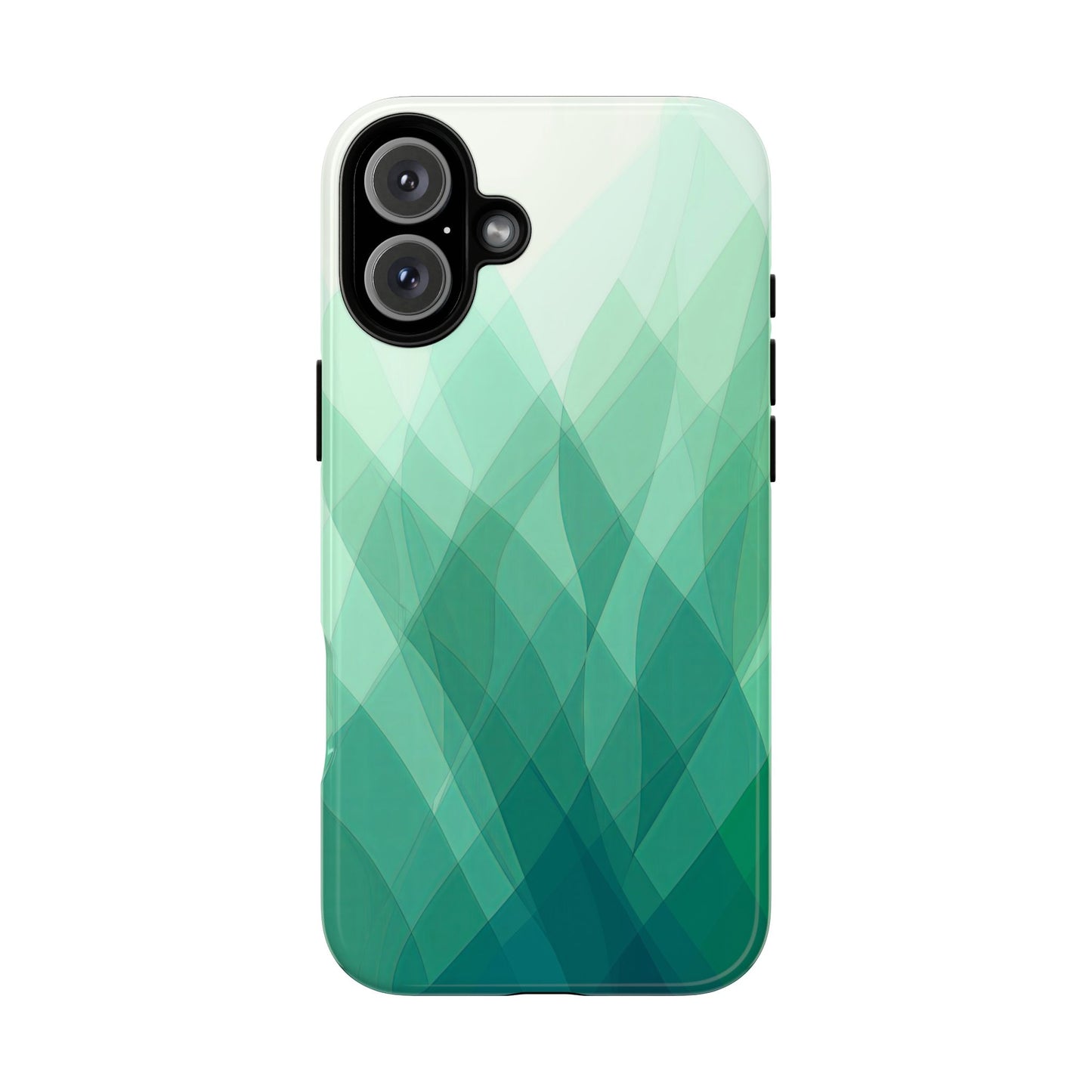 Verdant Flow – Abstract Green Wave Phone Case for iPhone, Samsung & Pixel