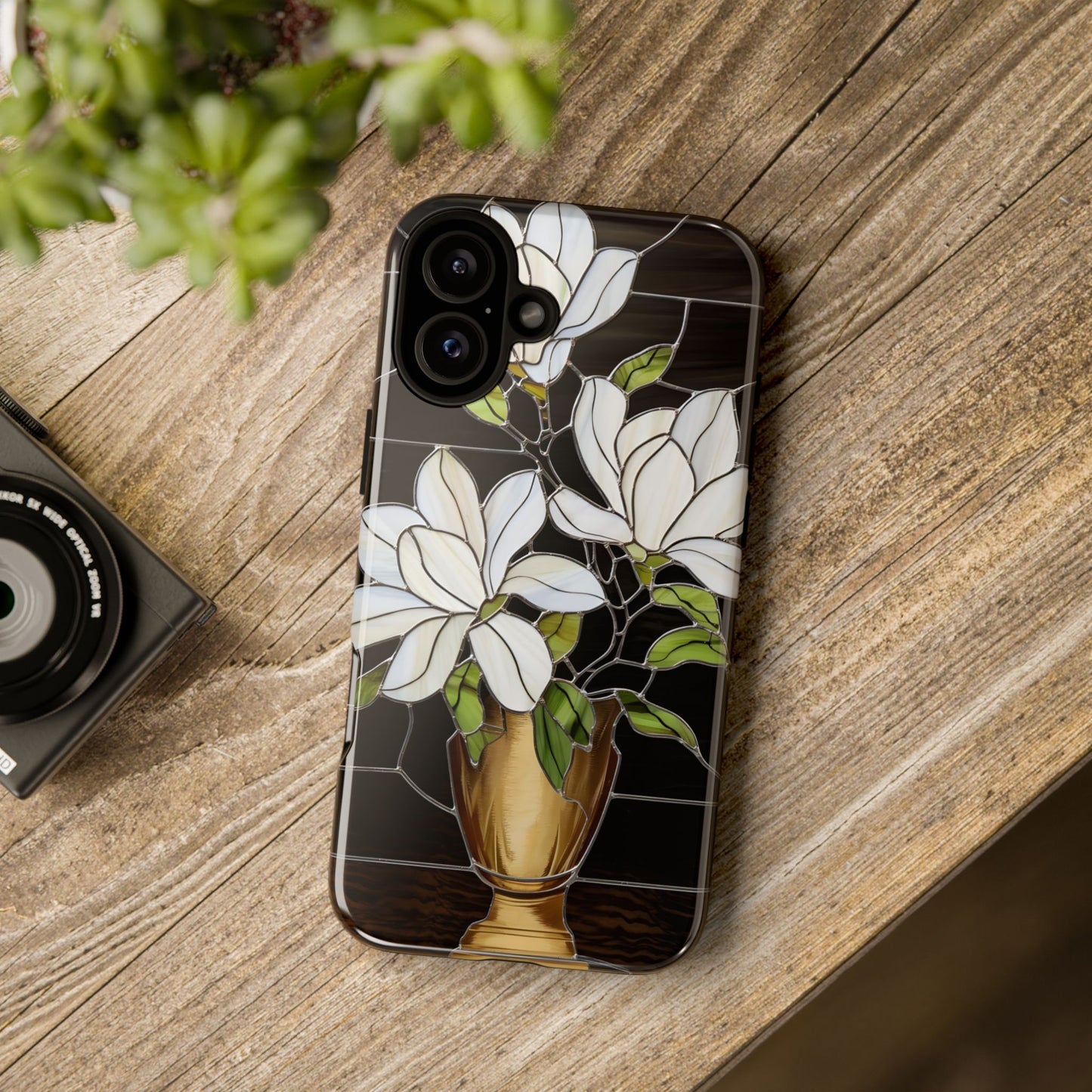 Stained Glass Floral Phone Case