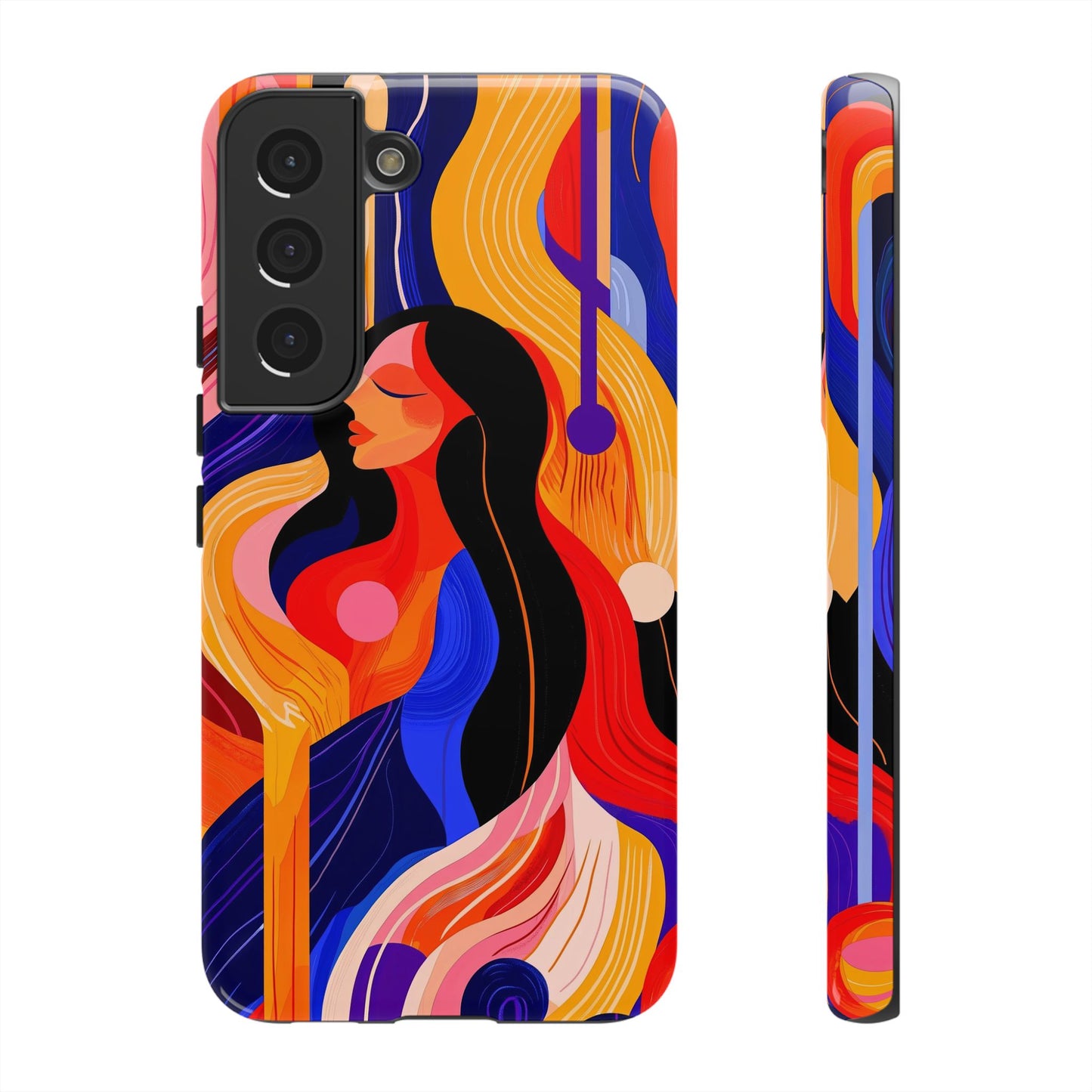 Muse in Motion – Abstract Goddess Phone Case for iPhone, Samsung & Pixel