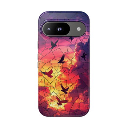 Chorus of Flight – Mosaic Birds Phone Case for iPhone, Samsung & Pixel
