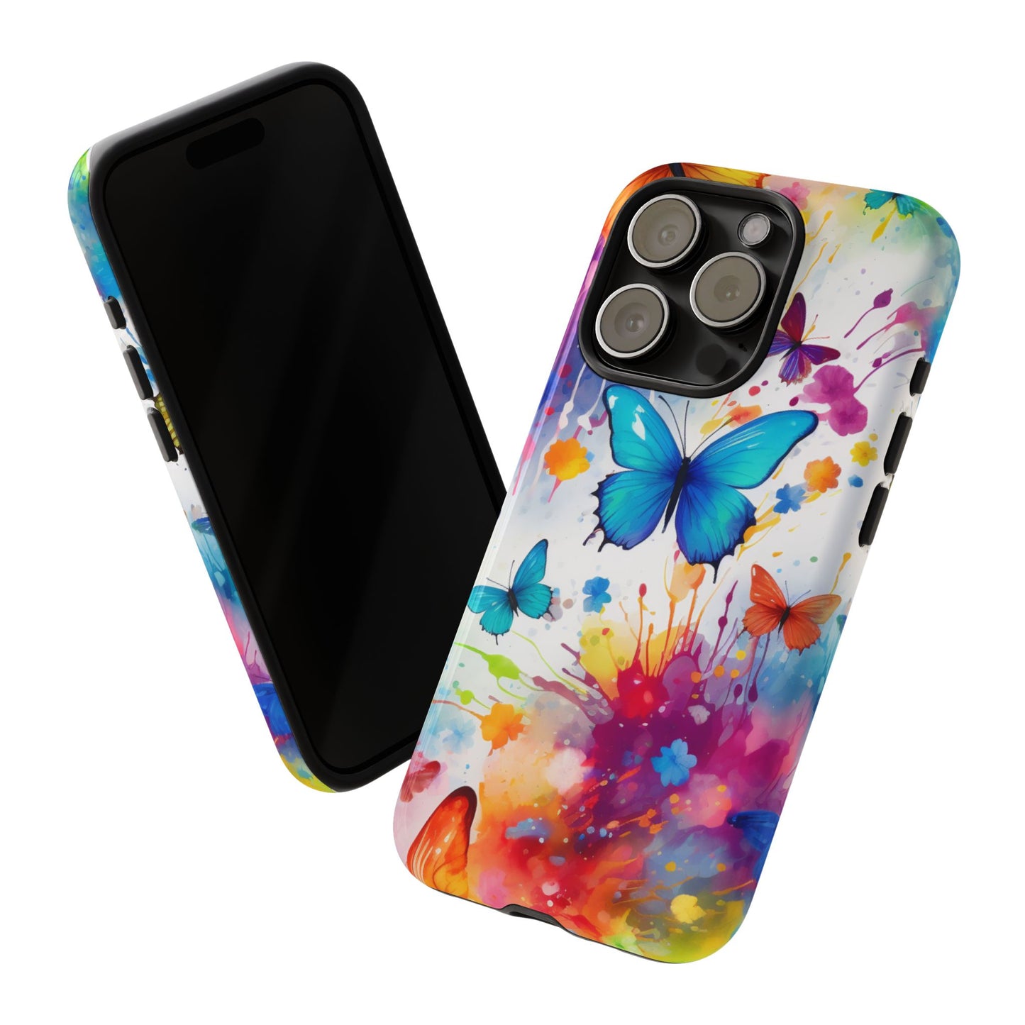Vibrant Watercolor Butterfly Mobile Case