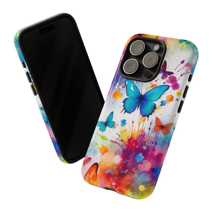 Vibrant Watercolor Butterfly Mobile Case