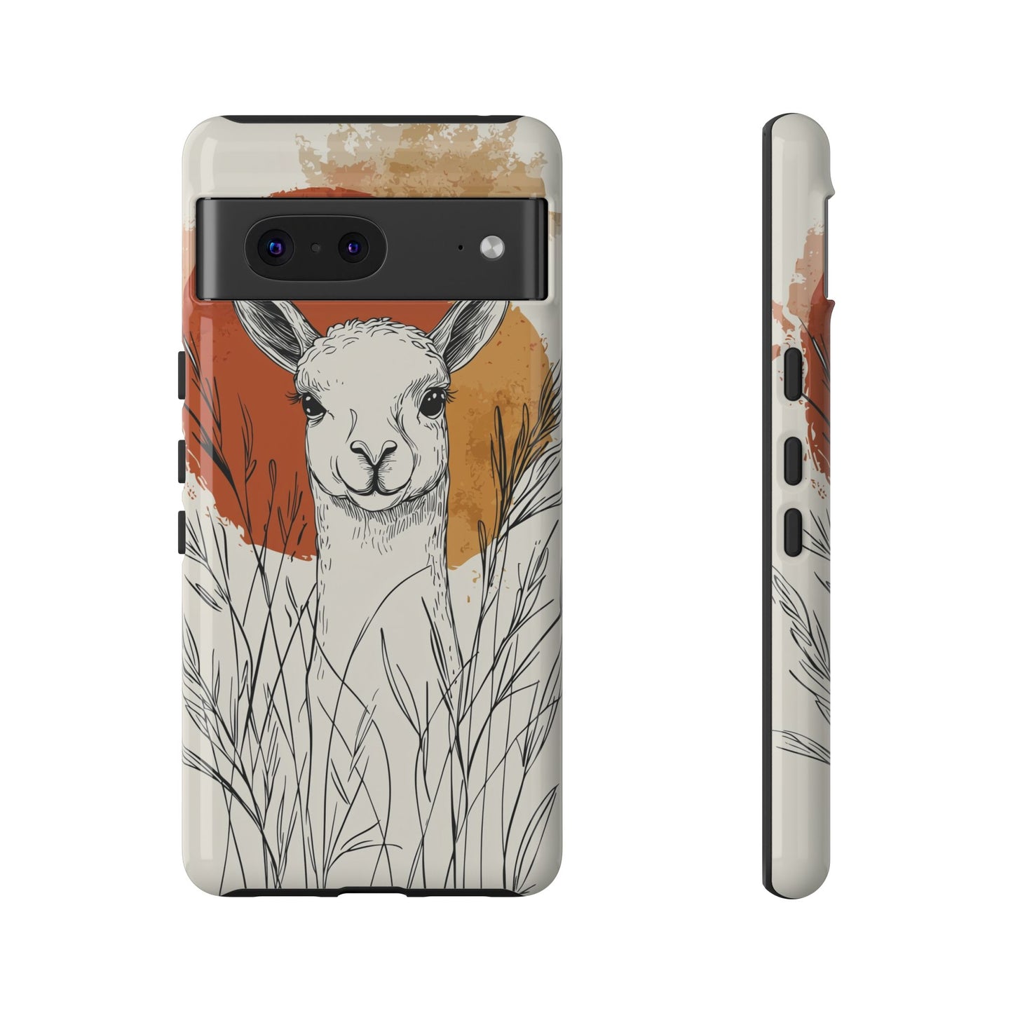 Hello Sunshine: The Llama in the Tall Grass Phone Case for iPhone, Samsung & Pixel