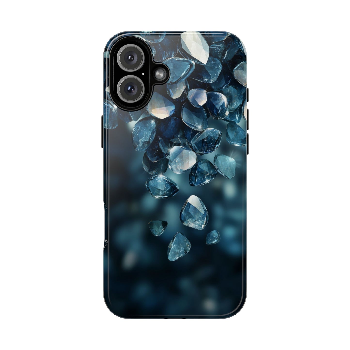 Blue Crystal Aesthetic Phone Case for iPhone, Google Pixel, Samsung