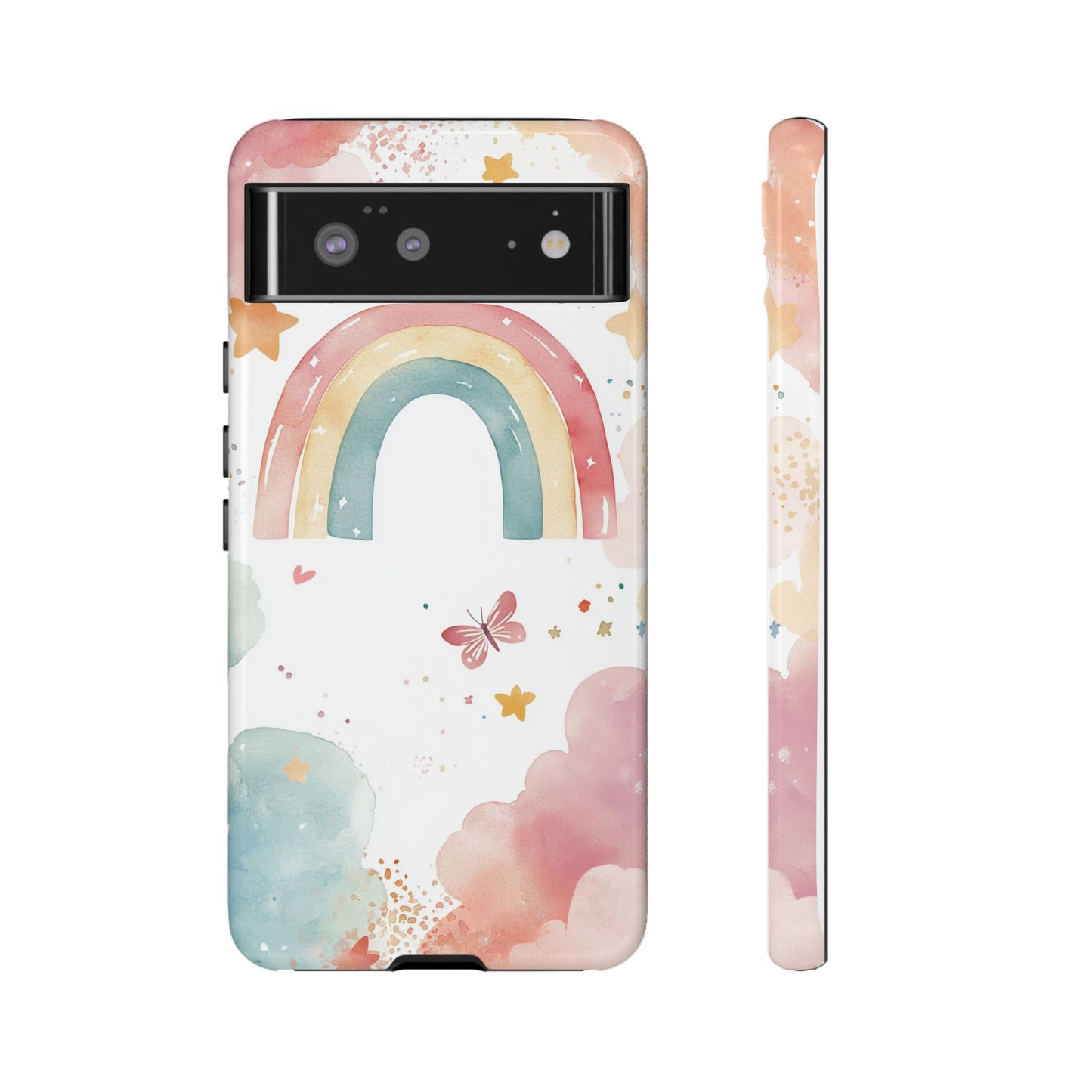Rainbow Whimsy Watercolor Phone Case for iPhone, google Pixel & Samsung
