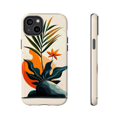 Tropical Bloom – Minimalist Nature Phone Case for iPhone, Samsung & Pixel