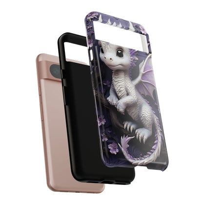 Charming Young Dragon on a Branch Phone Case Design