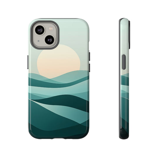 Tranquil Dunes – Abstract Sunset Phone Case for iPhone, Samsung & Pixel