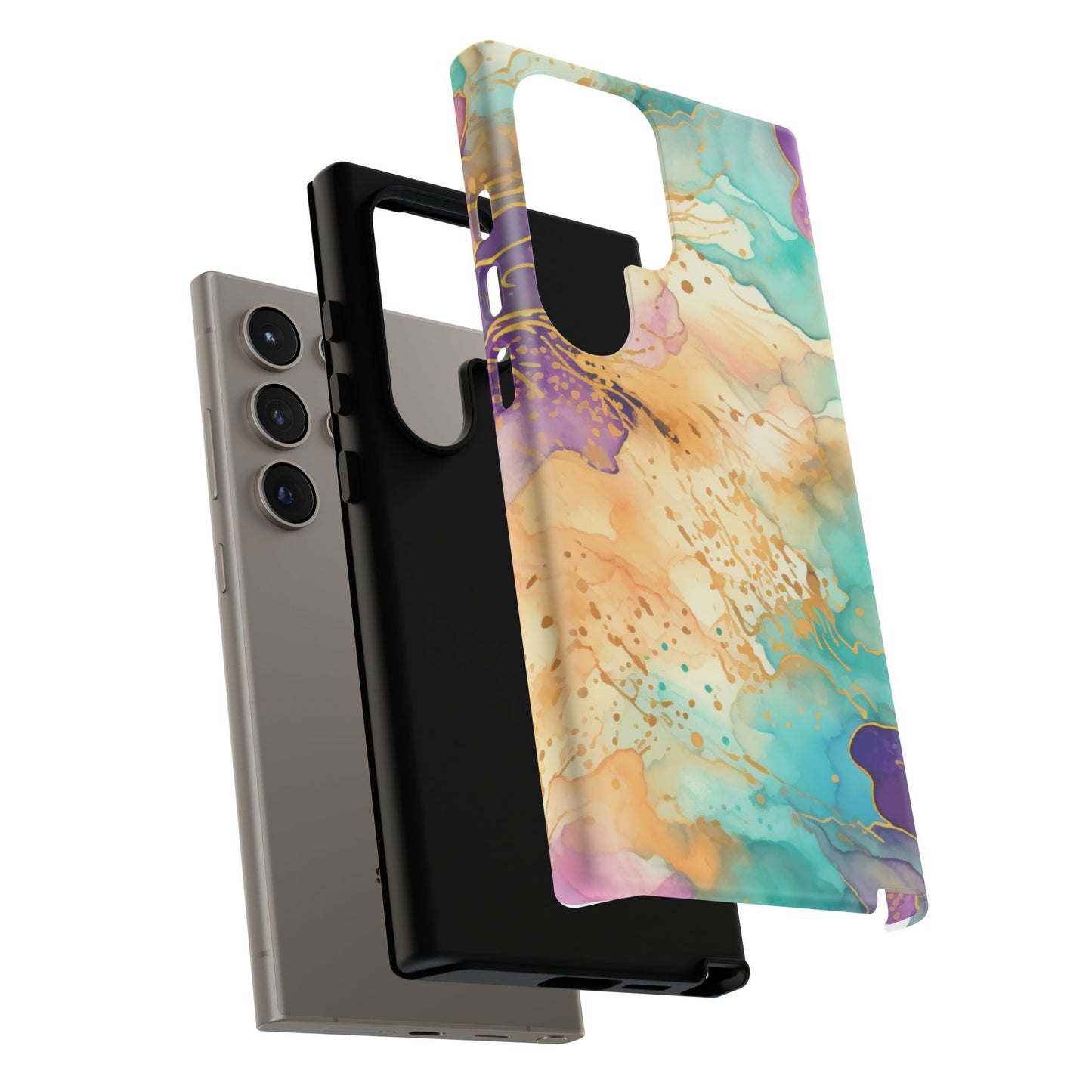 Golden Aura Abstract Watercolor Mobile Case