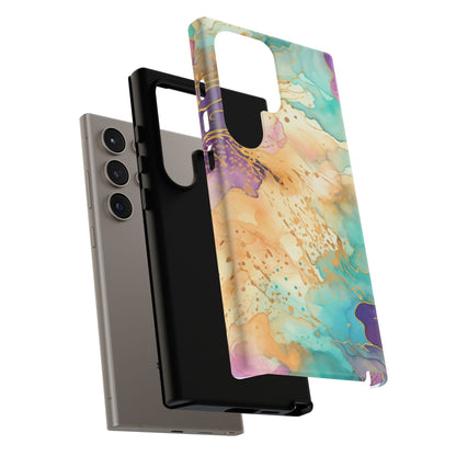 Golden Aura Abstract Watercolor Mobile Case