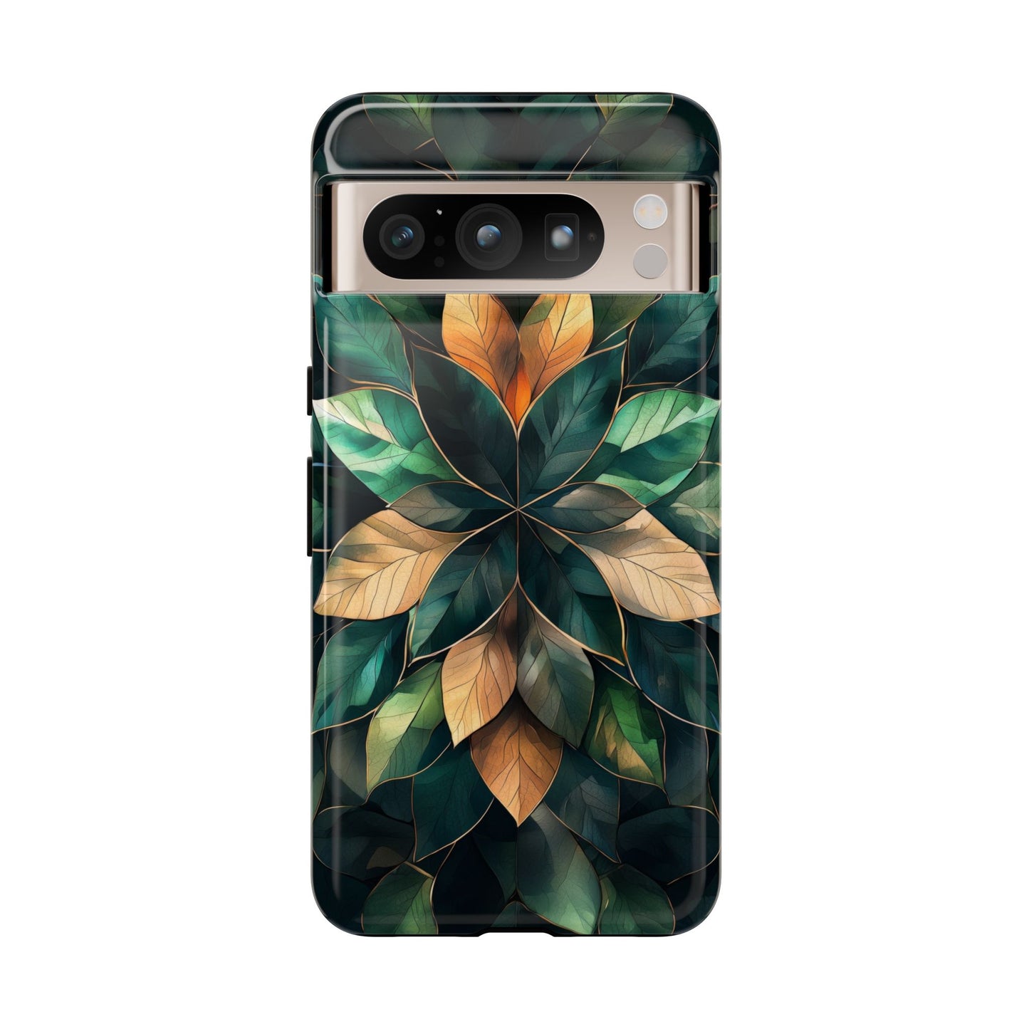 Golden Harmony Leaf Phone Case for iPhone, Samsung & Google Pixel