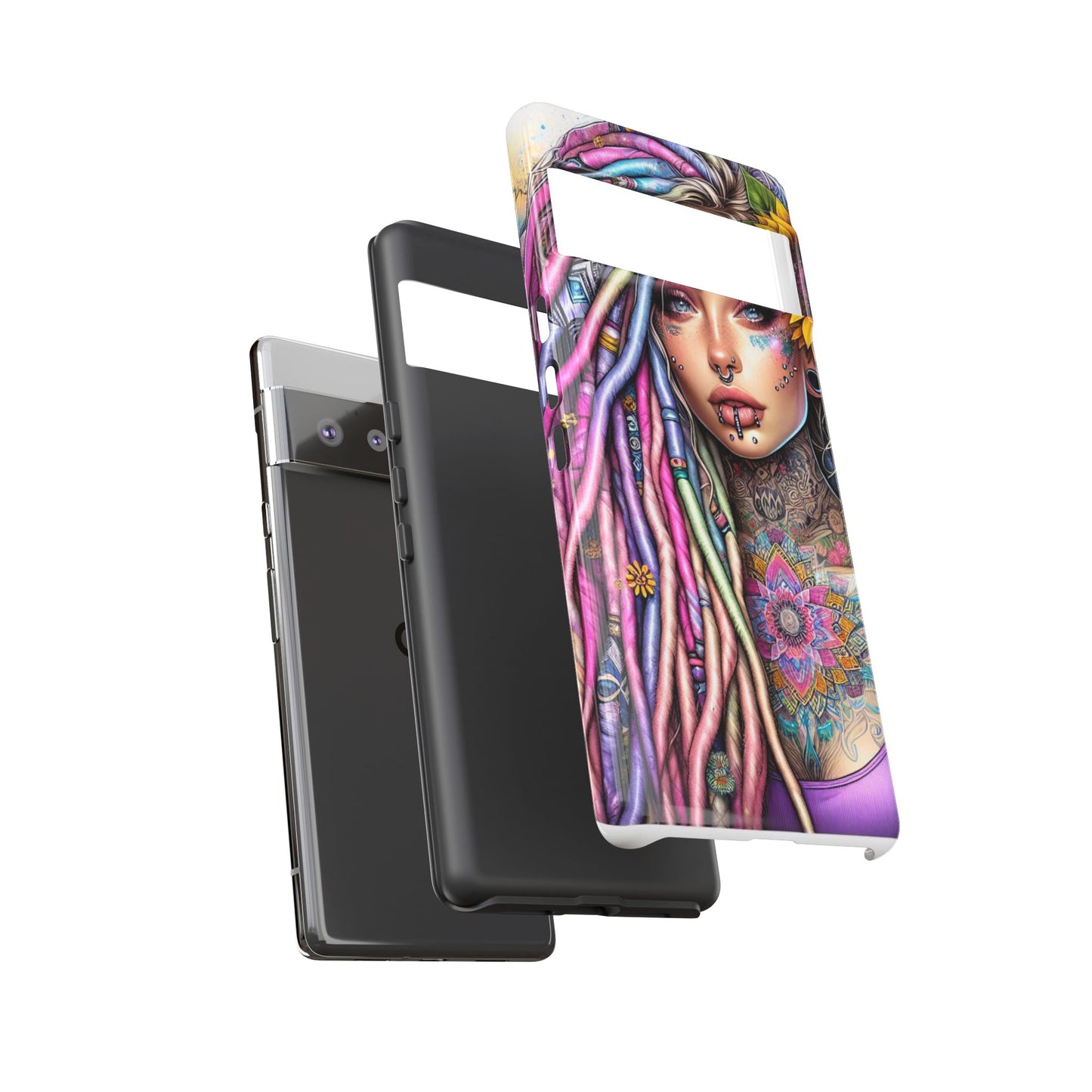 Boho Mandala Goddess – Ethereal Tattoo Art Mobile Cover