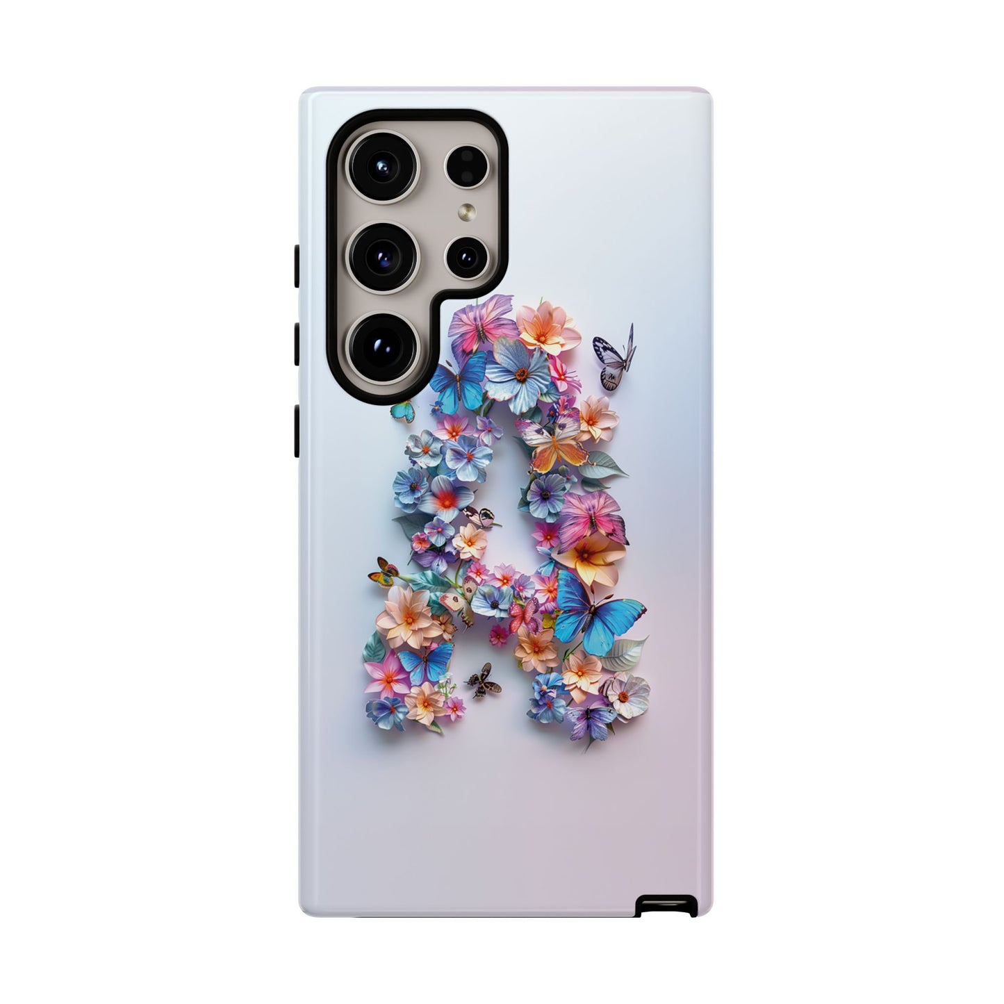 Floral Letter A Phone Case – Personalized Aesthetic Cover for iPhone, Samsung & Google Pixel
