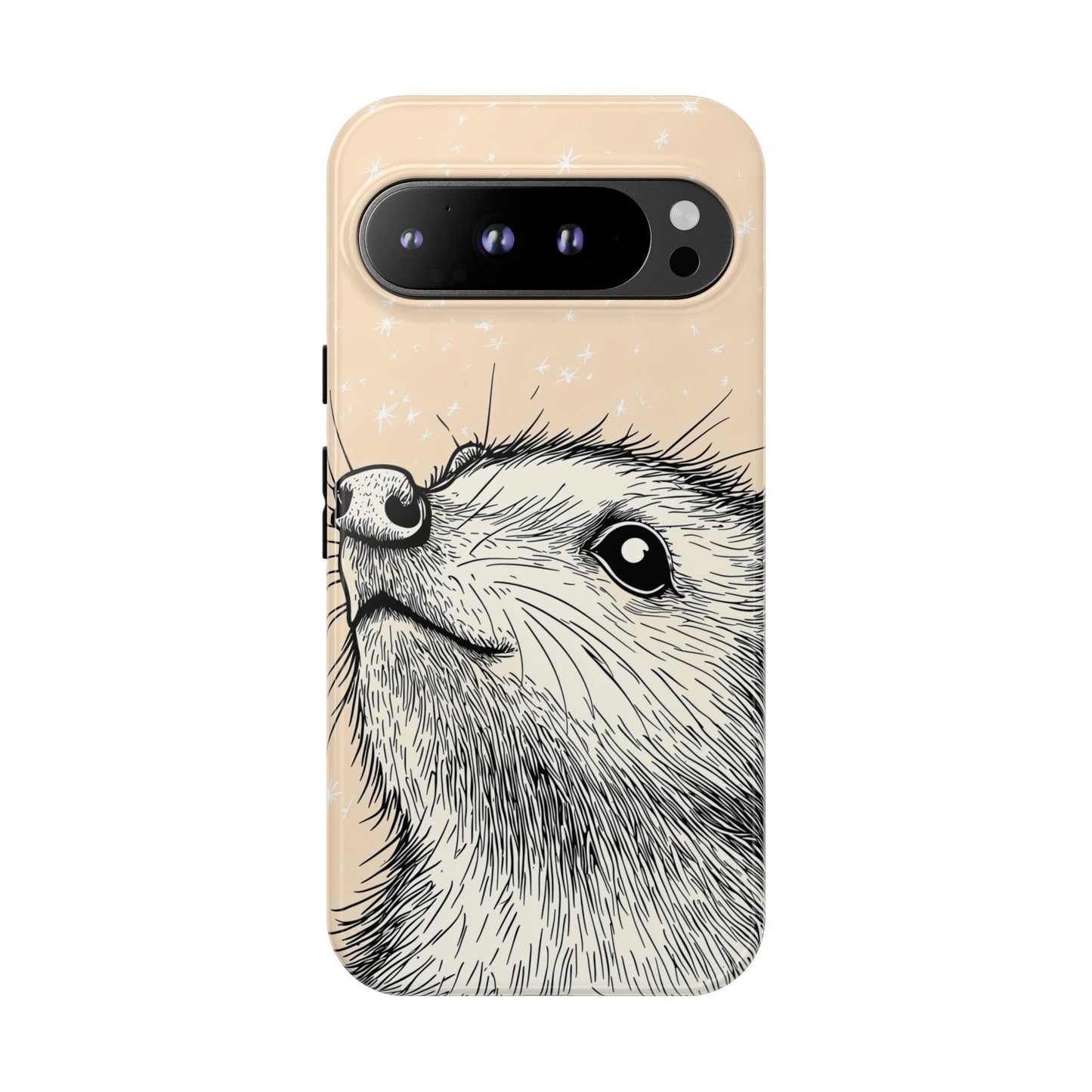 Starlit Wonder: Curious Critter in the Cosmos Phone Case for iPhone, Samsung & Pixel