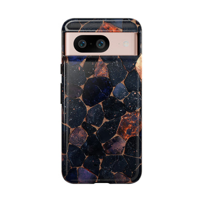 Dark Midnight Terrazzo Phone Case for iPhone, Google Pixel, Samsung