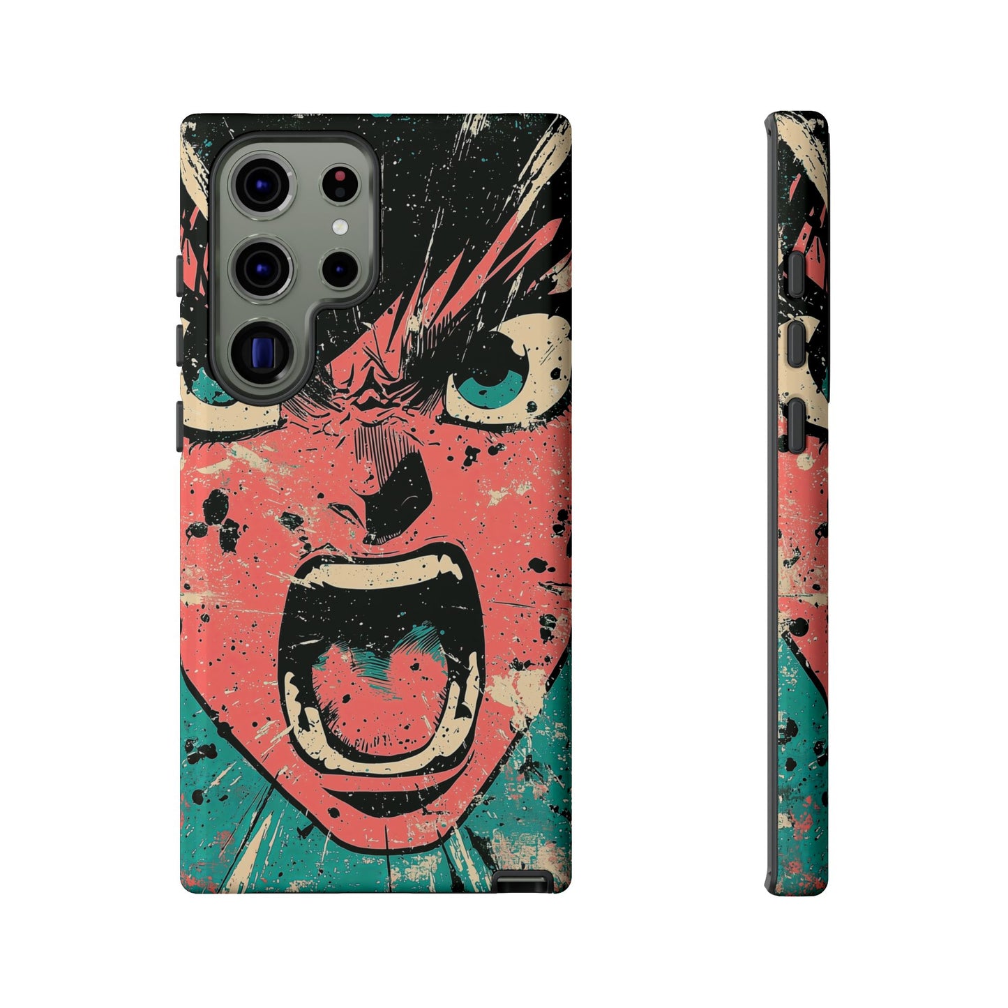 Rage Unleashed | Retro Scream Manga Phone Case for iPhone, Samsung & Pixel