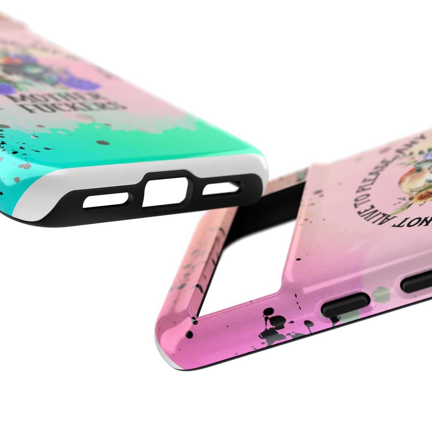 You Are Not Alive to Please Anyone Floral Skull Phone Case Perfect for iPhone, Samsung & Google Pixel, Funny Gift