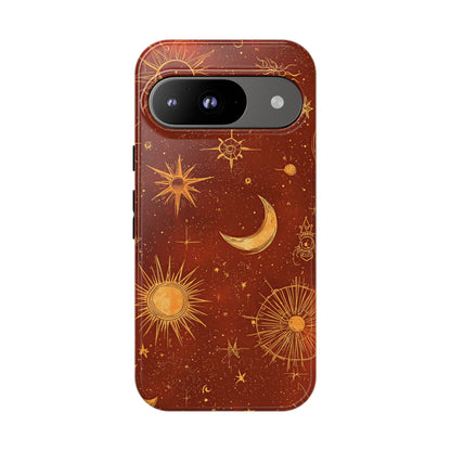 Terracotta Celestial Dreams Boho Phone Case for iPhone, Pixel & Samsung