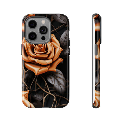 Midnight Gold Rose Mobile Case