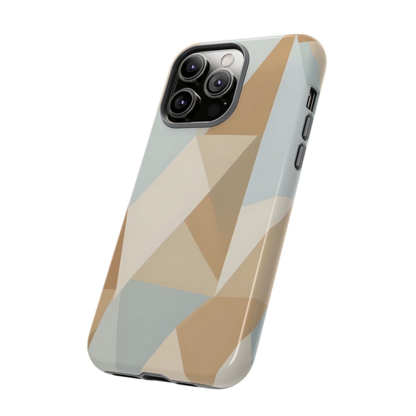 Neutral Geometrical Triangular Abstract Pattern