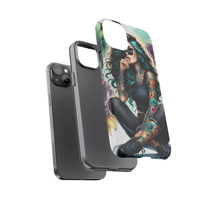 Urban Wildflower – Edgy Tattooed Beauty Mobile Cover
