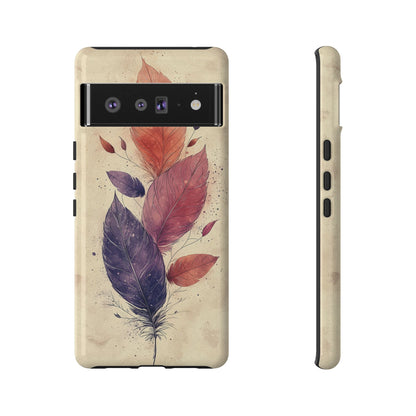 Boho Feather Bloom Phone Case for iPhone, Pixel & Samsung