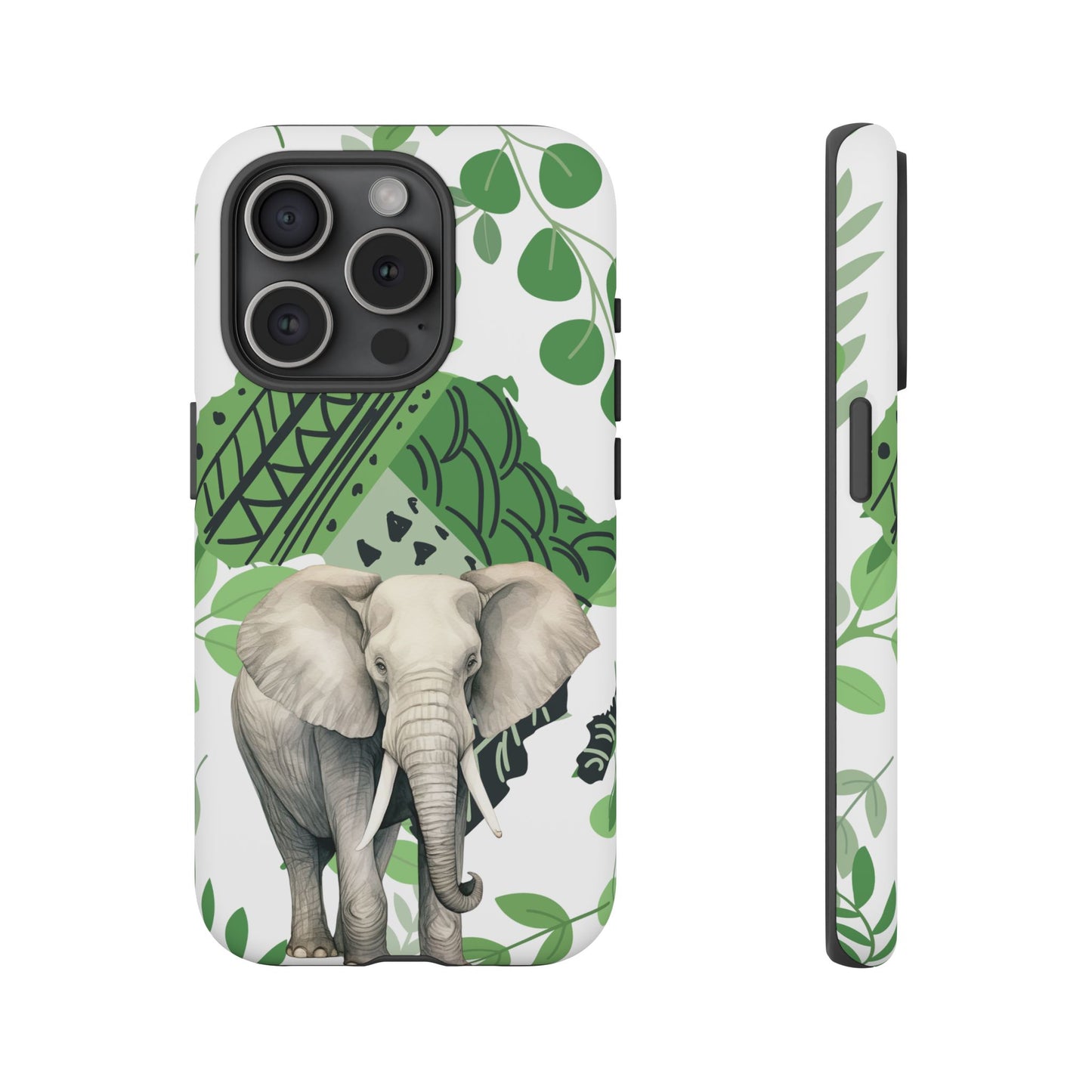 Tropical Elephant Mobile Cover – Nature-Inspired Boho Art