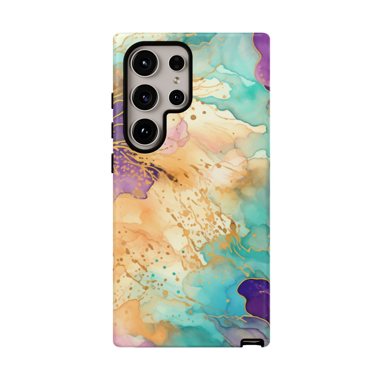 Golden Aura Abstract Watercolor Mobile Case